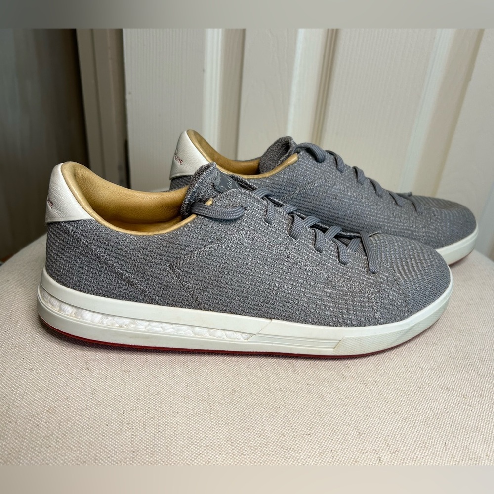 Adidas Mens AdiPure SP Gray Knit Spikeless Golf Shoes Sneakers EE9194 Athleisure